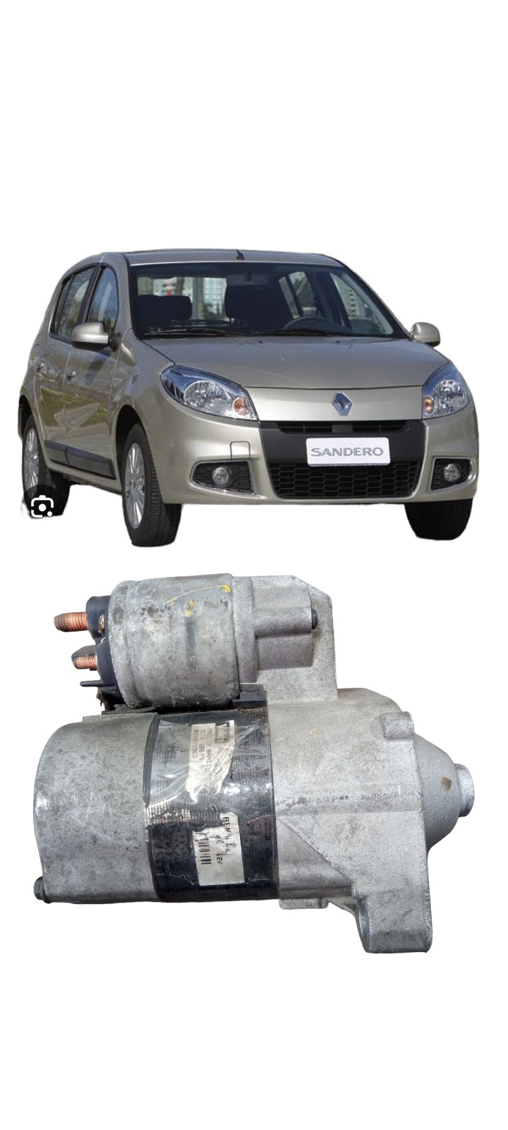 Motor Partida 1.0 16v Renault Clio Logan Sandero 2001 A 2012