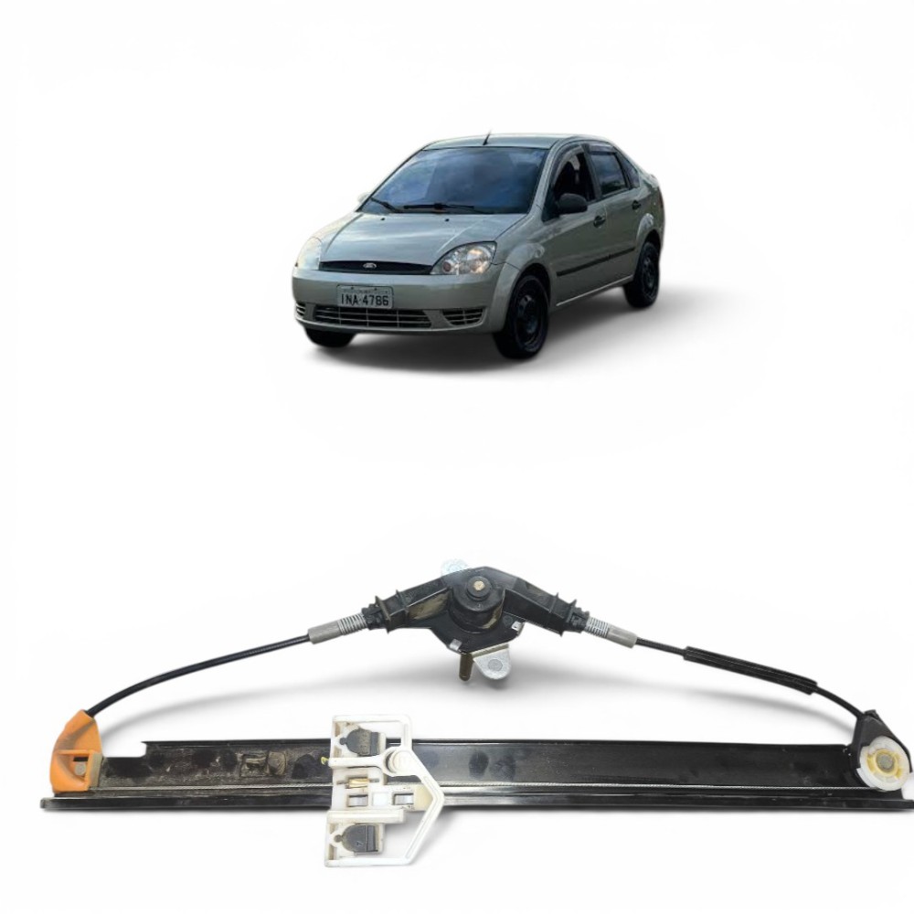 Máquina De Vidro Manual Traseira/e Ford Fiesta 2003-2008