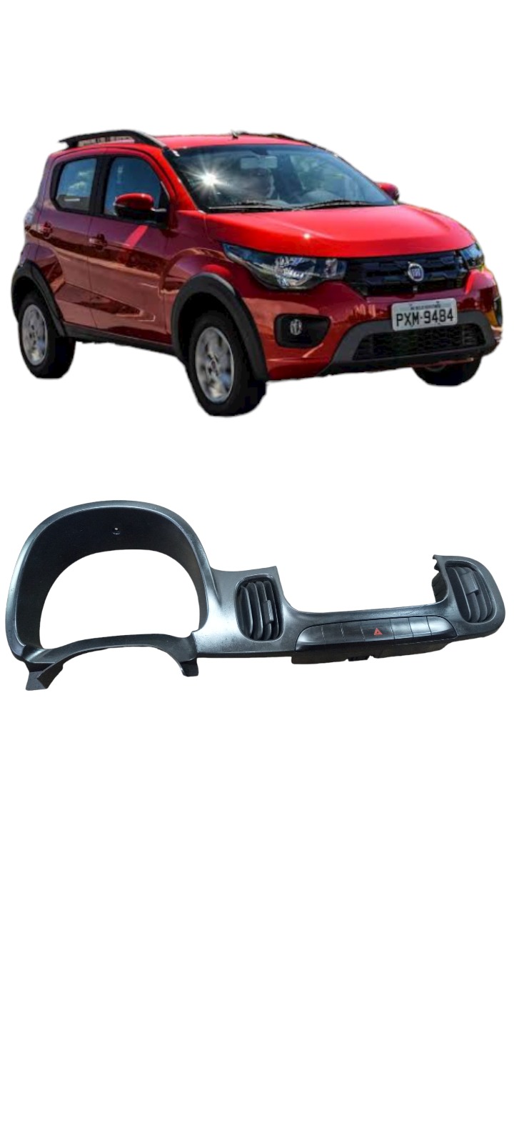 Moldura Painel Instrumentos Fiat Mobi 2016 A 2020
