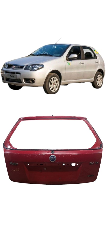 Tampa Traseira Fiat Palio Zoião 2004 A 2012 Original  Vermelho