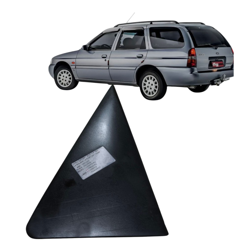 Moldura Externa Porta Traseira Direita Escort Zetec 1997 200 Preto