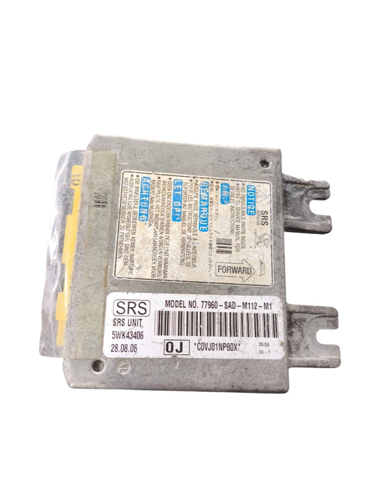 Módulo airbag central honda fit 2003 a 2008