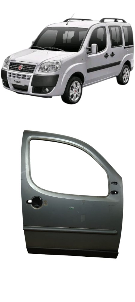 Porta Dianteira Direita Fiat Doblo 2009 Original Dianteira Direito Prata