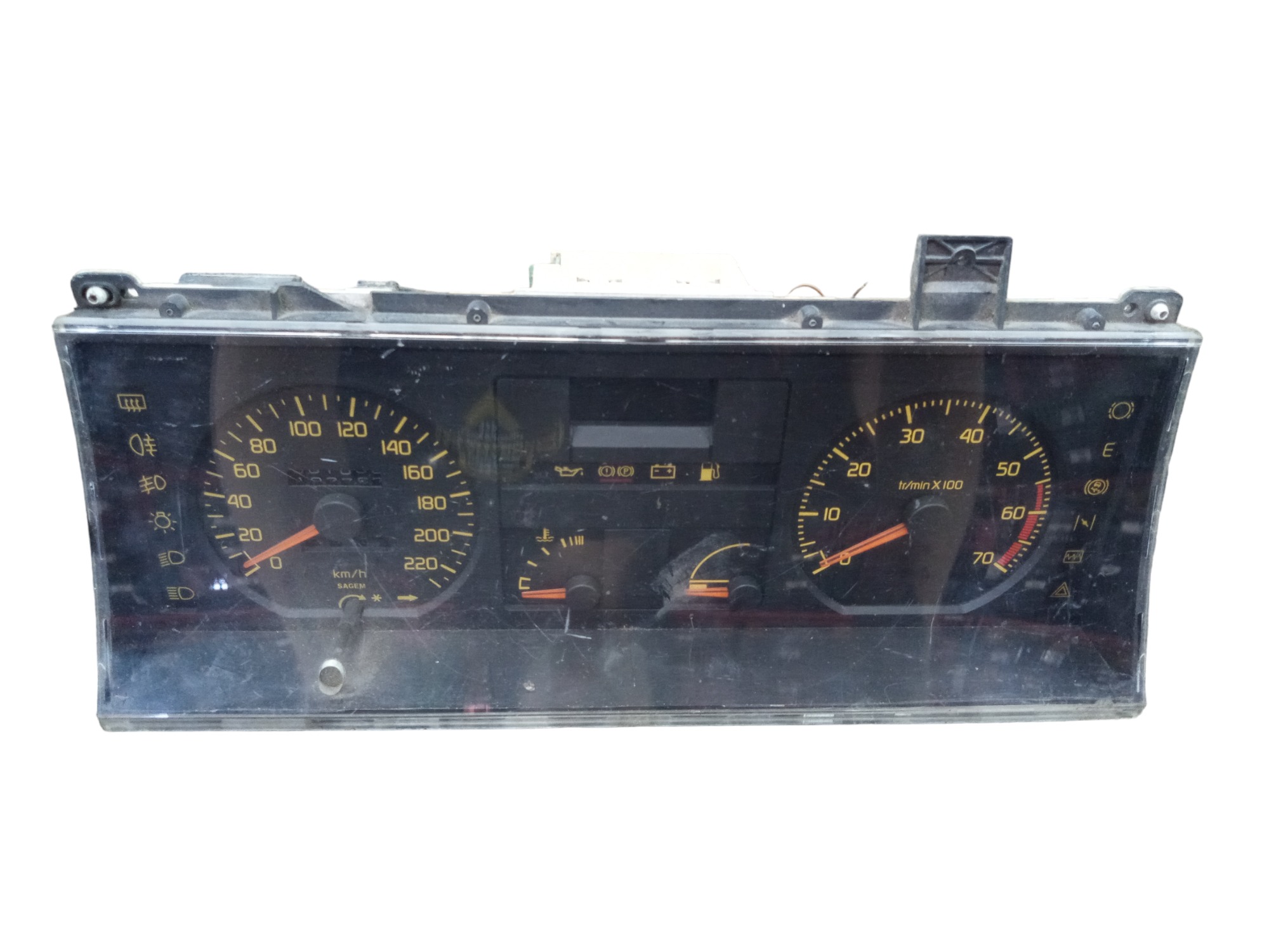 Painel Instrumento Velocímetro Renault 21 1orelha Quebrada  Preto