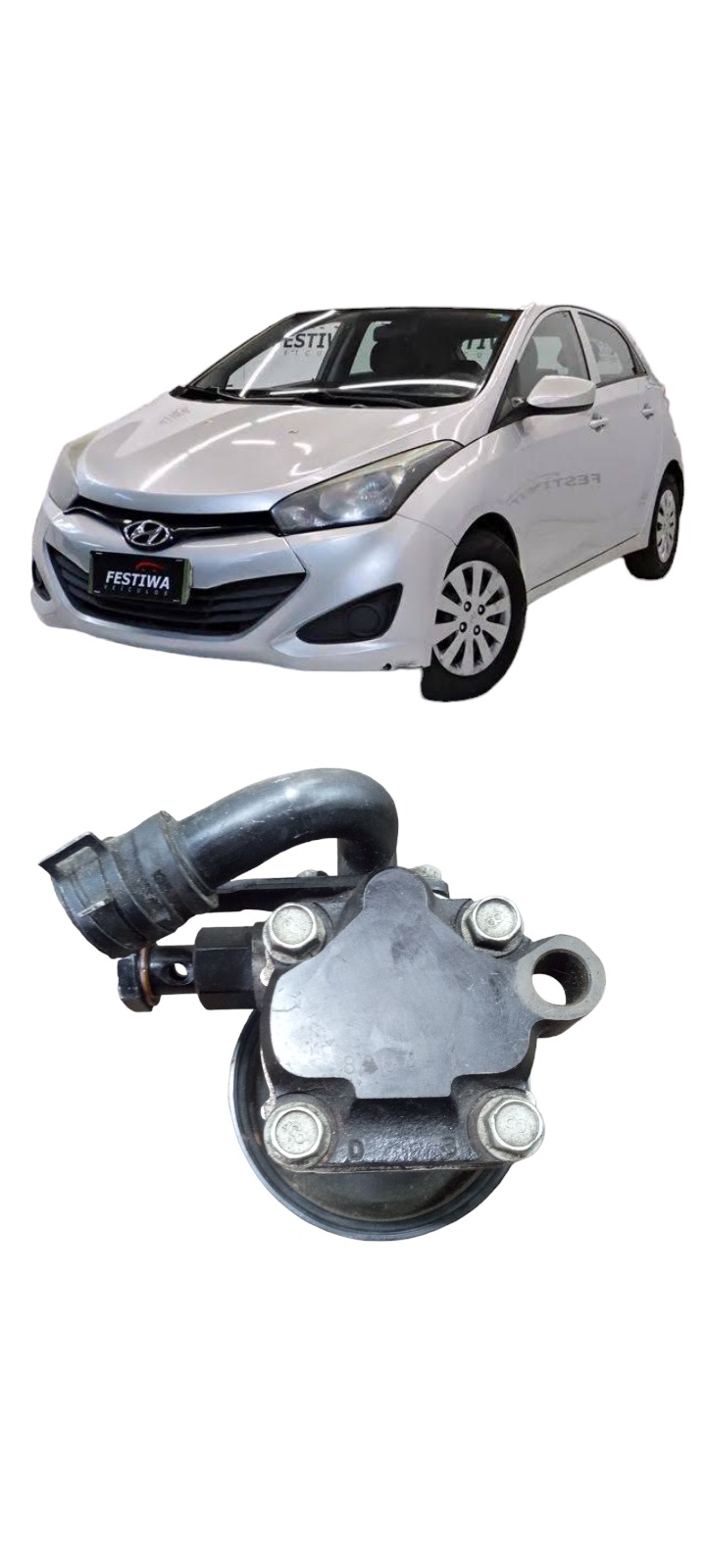 Bomba Direcao Hidraulica Hyundai Hb20 Kia Bongo 2013 A 2018