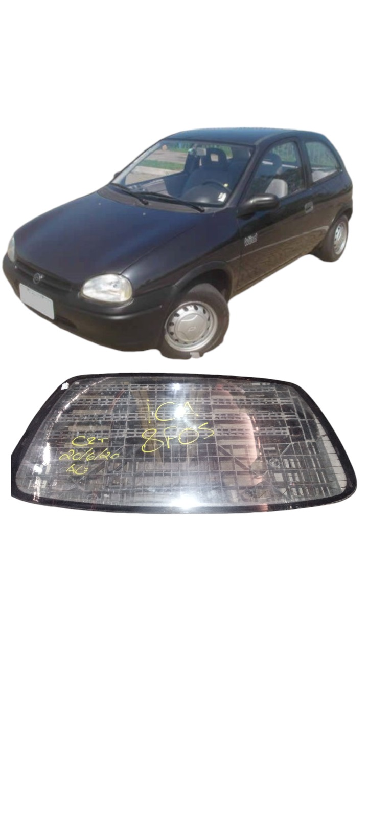 Vidro Vigia Traseiro Gm Corsa Wind 2portas 1994 A 1996