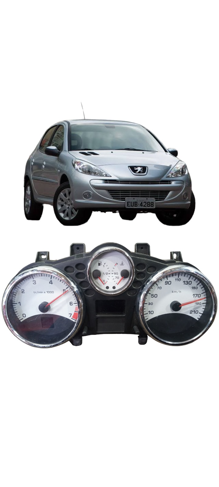 Painel Instrumento Peugeot 207 2006 A 2014
