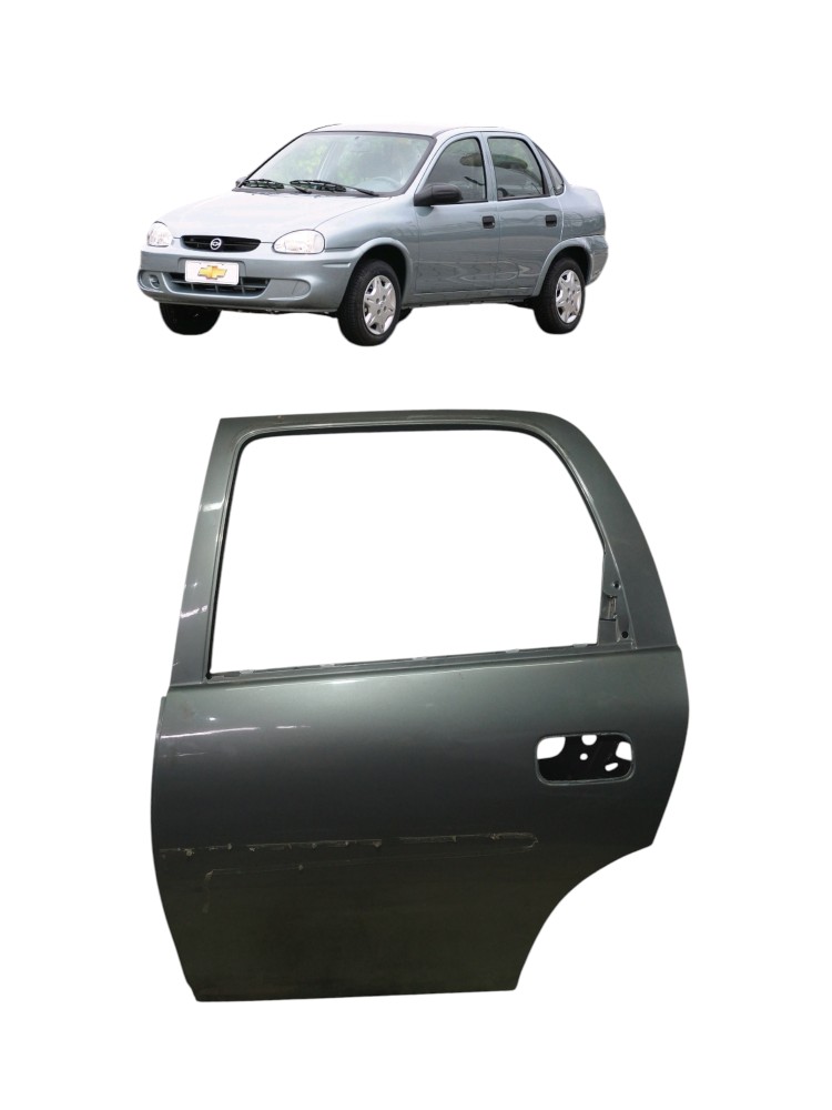 Porta Traseira Esquerda Chevrolet Corsa Classic 2003 Origina Traseira Esquerdo Cinza