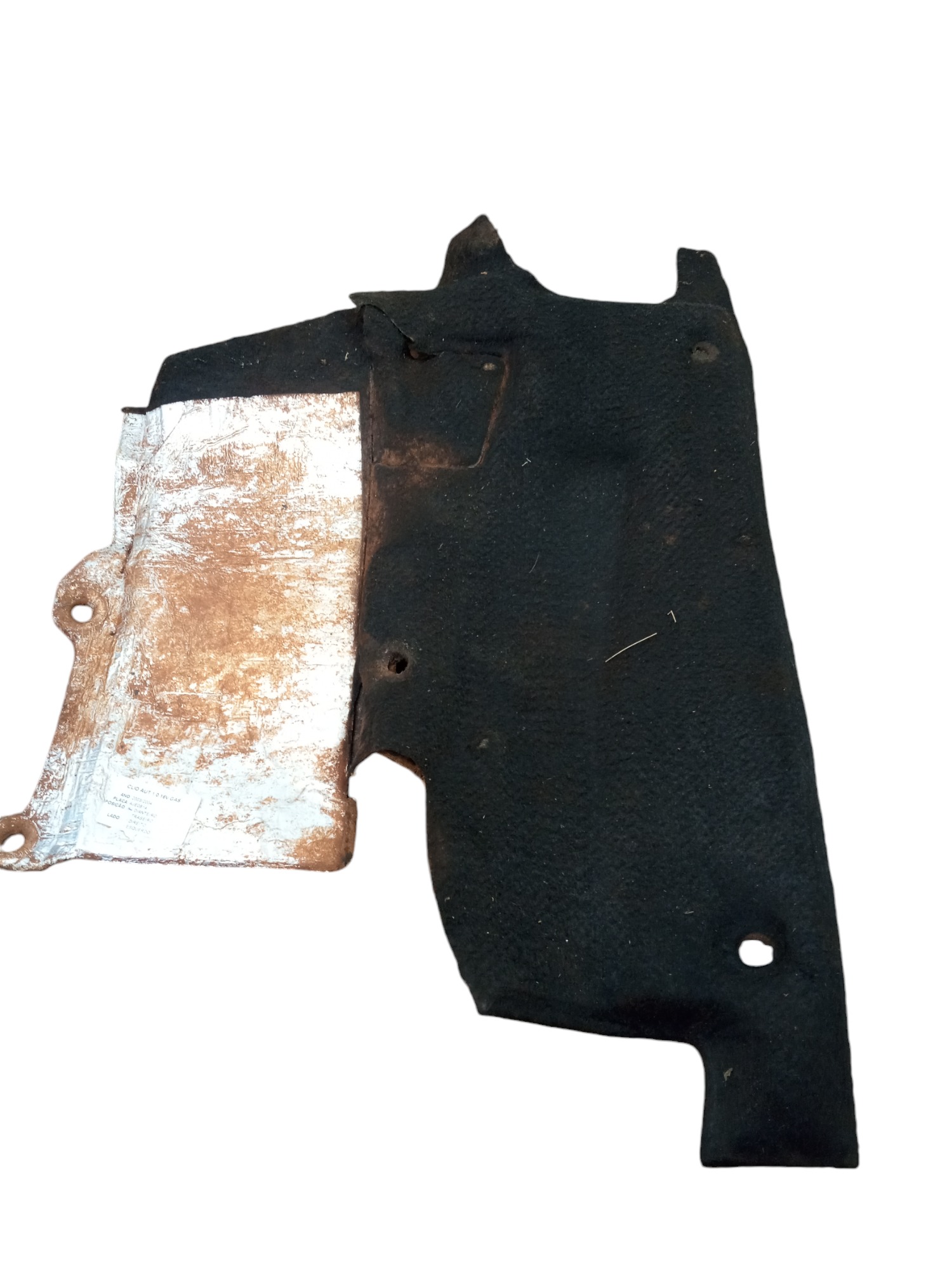 Tapete Cofre Motor Renault Clio 2003 A 2006 Preto