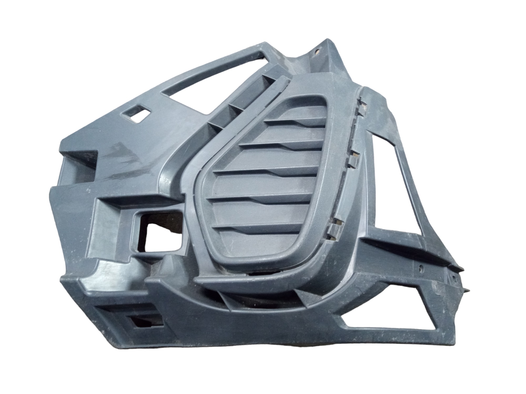 Grade Farol Milha Lado Direito Vw Nivus 2022 Original  Preto Direito