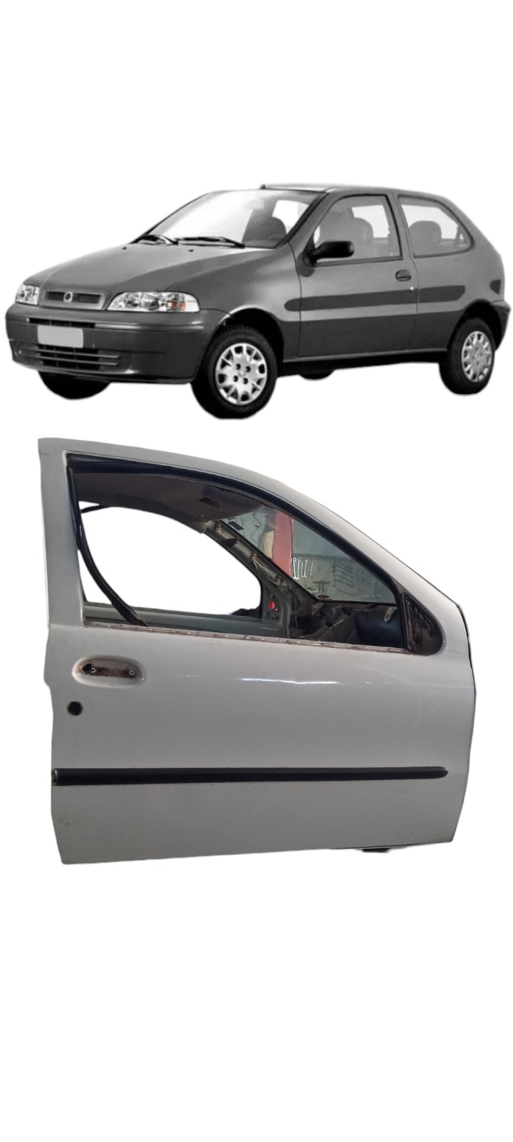 Porta Dianteira Direita Fiat Palio Fire 1.0 2003 A 2004 Dianteira Direito Preto