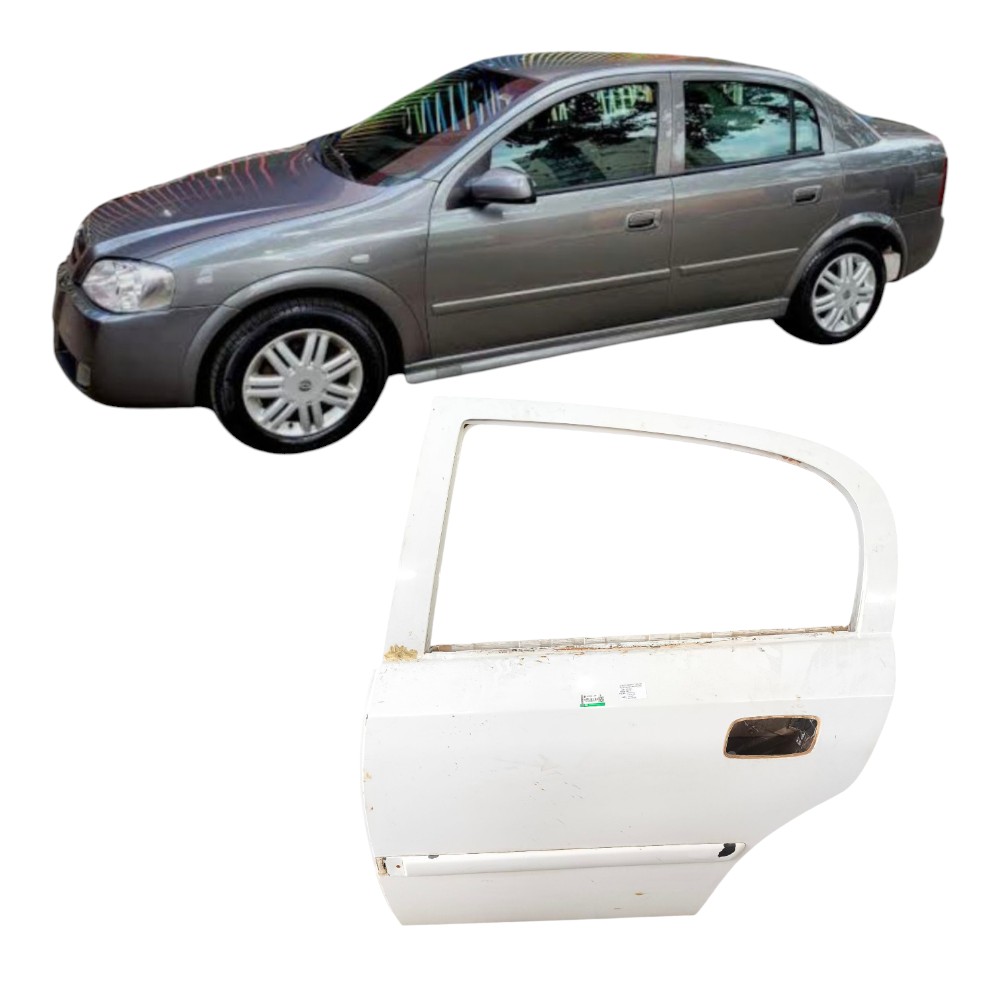 Porta Traseira Esquerda Gm Astra Sedan 1998 Ao 2012 Traseira Esquerda Branca