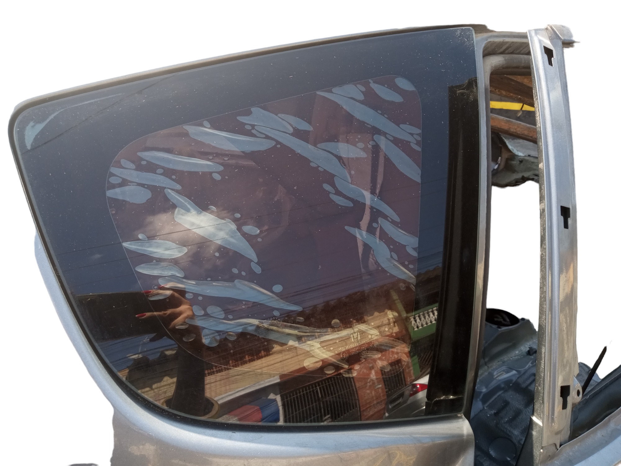 Vidro Oculos Traseiro Direito Honda Fit 2013 Original