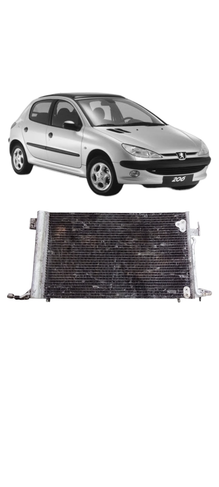 Condensador Ar Peugeot 206 Original