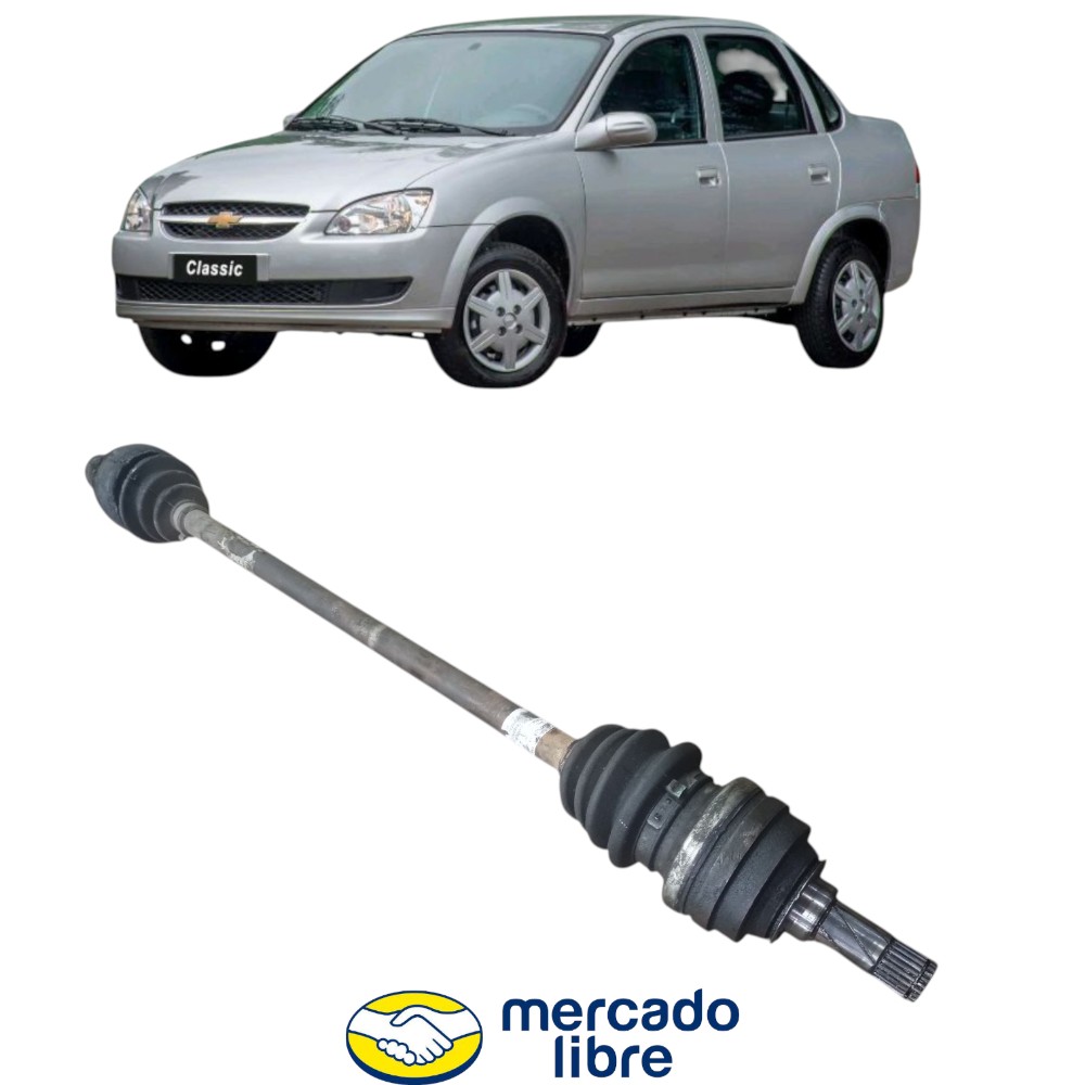 Semi eixo completo dianteiro direito corsa classic ls 2010