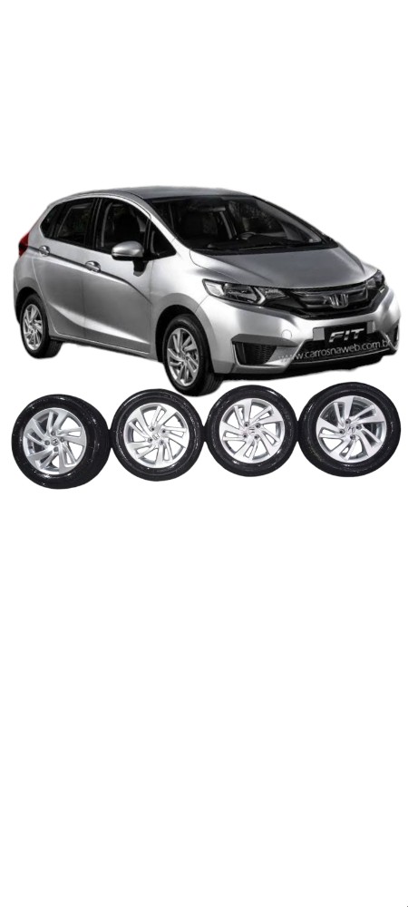 Jogo Roda Com Pneu 80 New Fit 2015 A 2021 195/60 R15