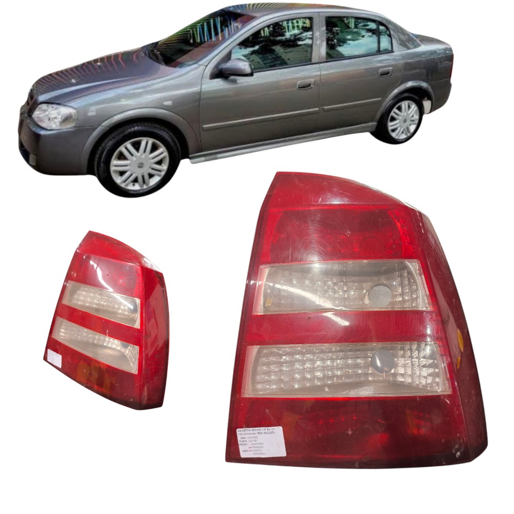 Lanterna Lado Direito Astra Sedan 2003 Ao 2011 Paralela Direito/passageiro Vermelha