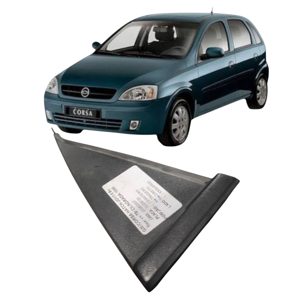 Moldura Porta Acabamento Interna Traseiro Corsa 2002 A 2008 Preto