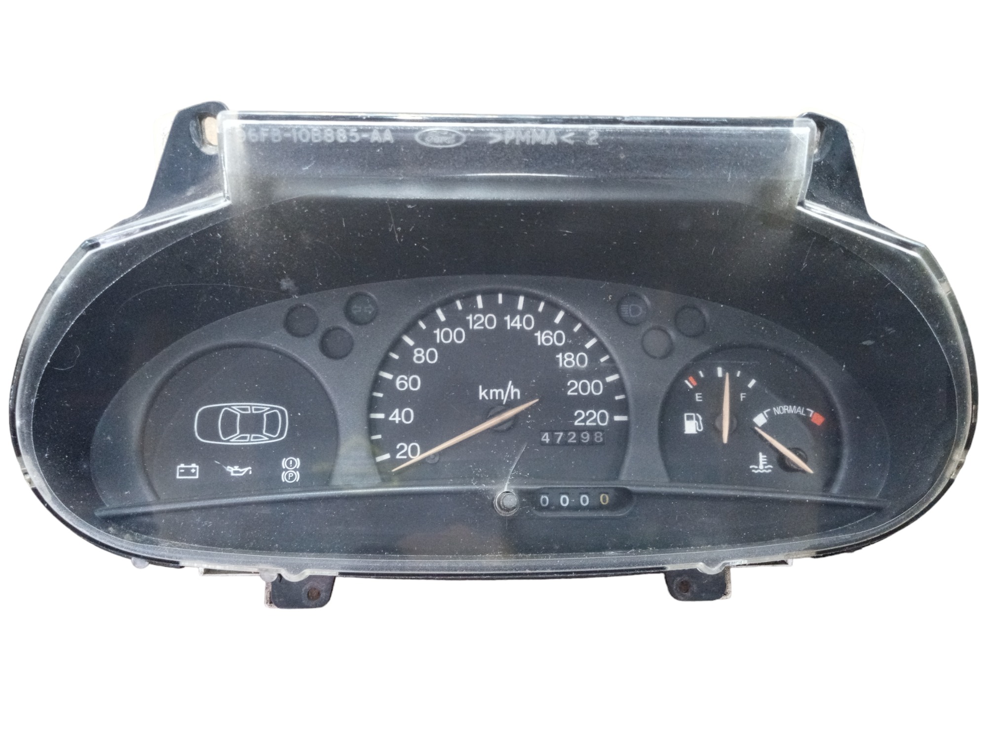 Painel Instrumento Ford Fiesta Courier 1996 1999 Original  Preto
