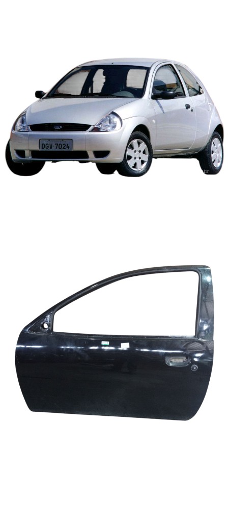 Porta Dianteira Esquerda Ford Ka 2p 2002 A 2007 Original  Dianteira Esquerda Preto