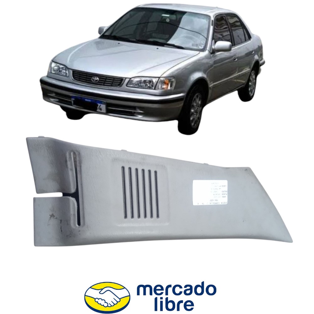 Acabamento Coluna Traseiro Direito Corolla 1999 Ao 2002  Cinza