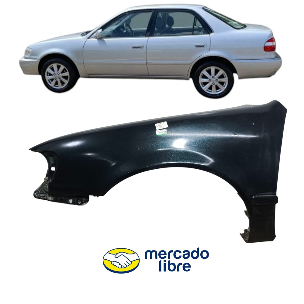 Paralama Toyota corolla xei 98 99 00 01 02 lado esquerdo ori