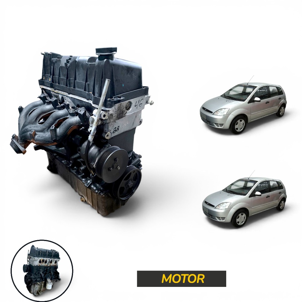 Motor Fiesta 1.0 8v 2001-2005 Parcial