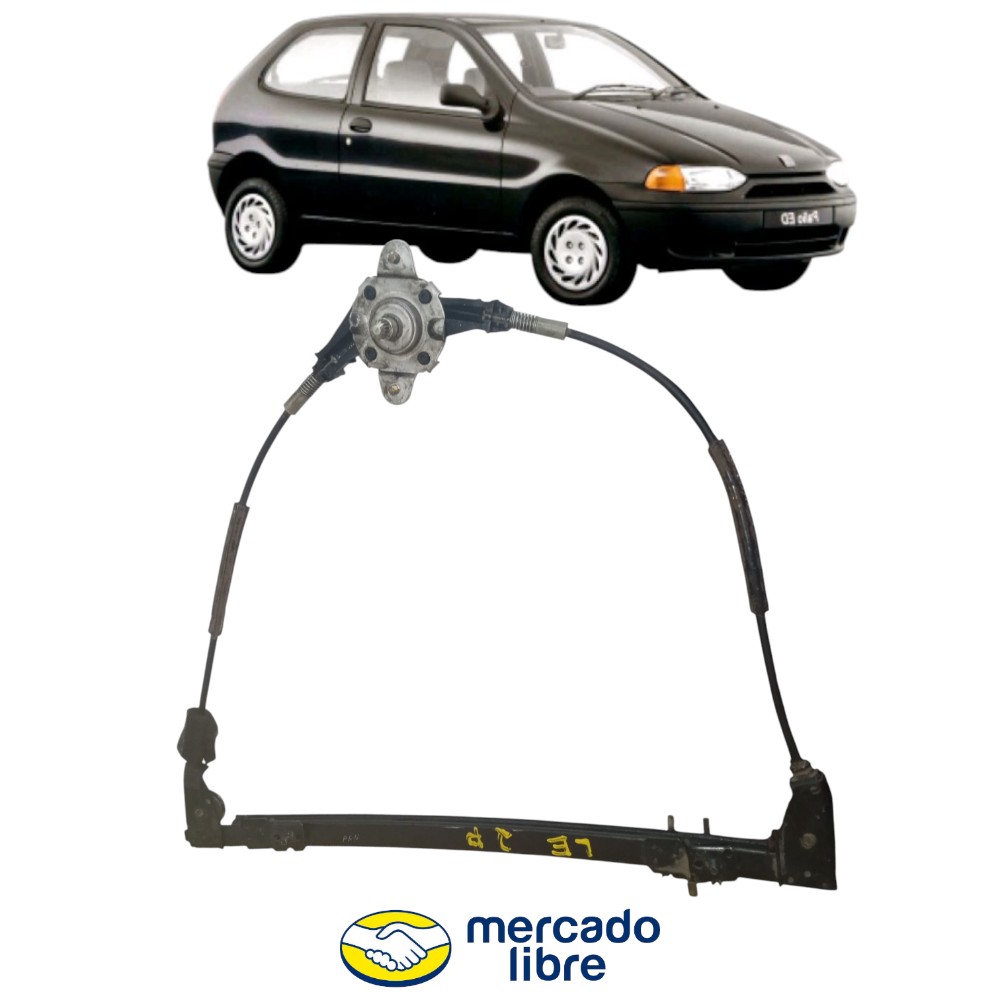 Maquina Vidro Manual Dianteiro Lado Esquerdo Fiat Palio97a02