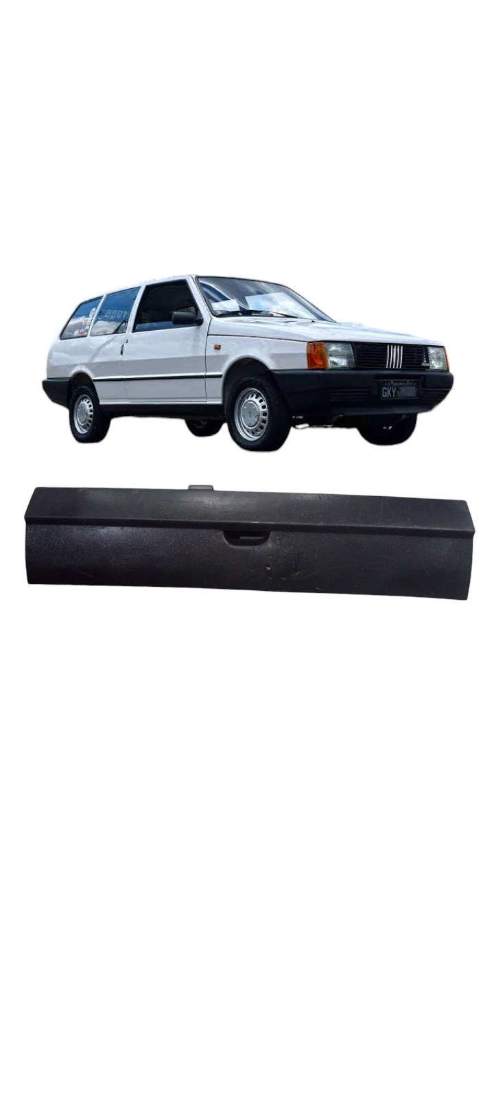 Parachoque Traseiro Fiat Elba 1986 A 1998 Pequeno Detalhe
