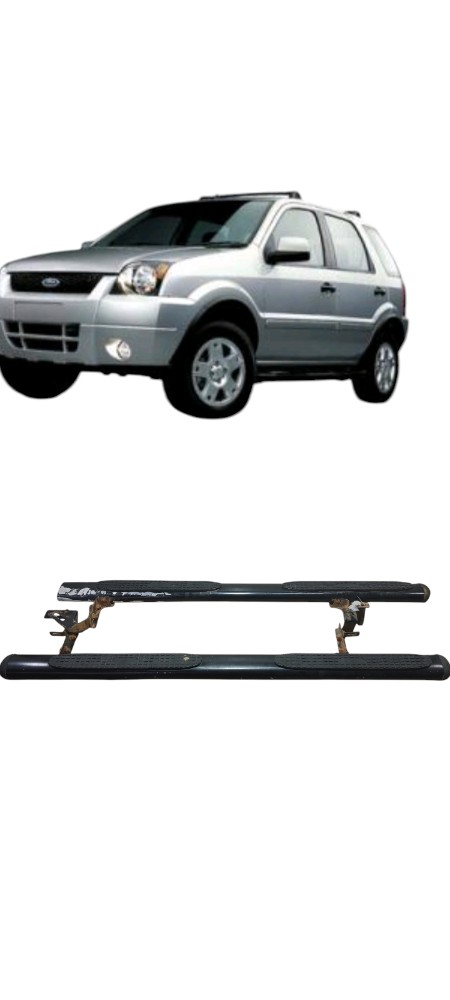 Estribo Ford Ecosport 06/08 Detalhe Amassado  Preto