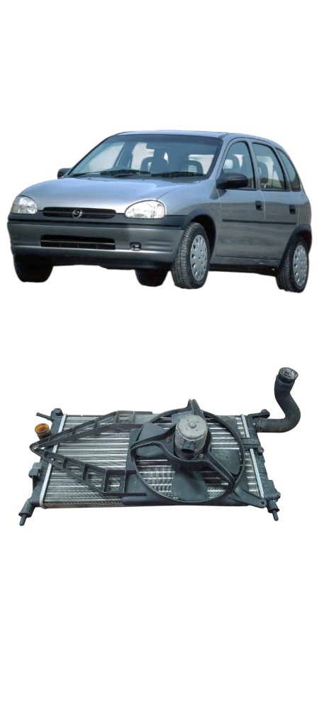Radiador Ventoinha Complet Gm Corsa Classic 1994 A 2009 S/ar
