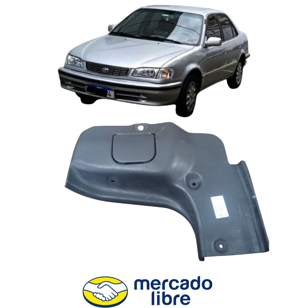 Acabamento Lanterna Esquerda Porta Mala Corolla 2001 Preto
