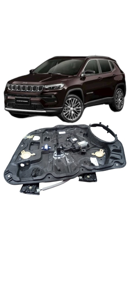 Máquina Vidro Dianteiro Direito Jeep Compass  Com Detalhe