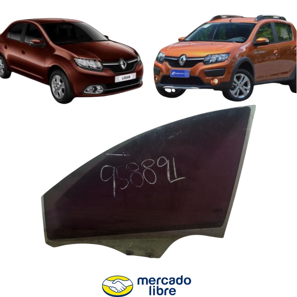 Vidro Porta Dianteira Esquerda Sandero 2008 A 2015