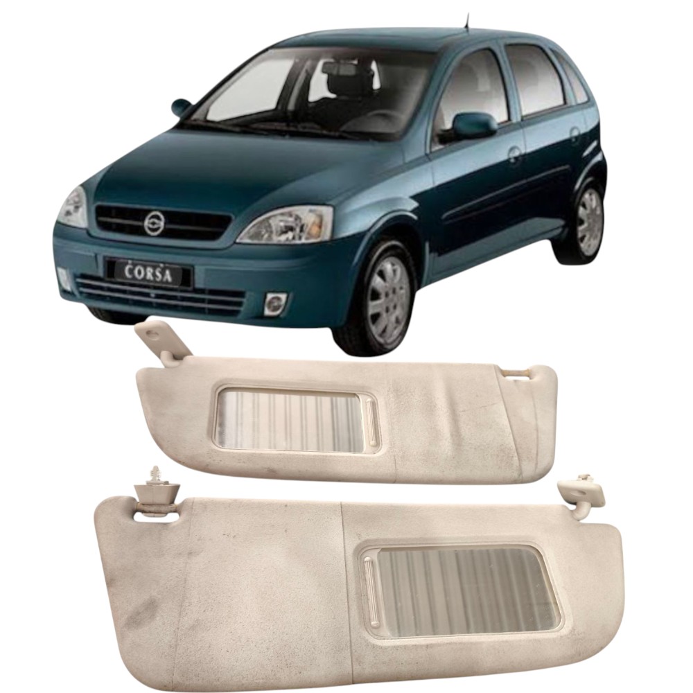 Par Quebra sol  espelho gm corsa meriva 2002 a 2012