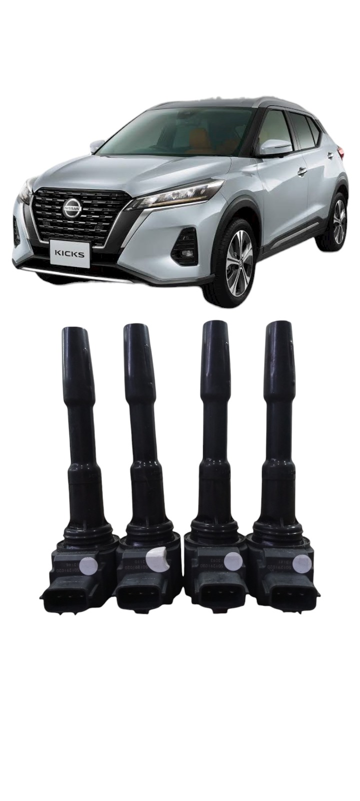 Kit Bobina Igniçao 1.6 Nissan Kicks Versa 2015 2021