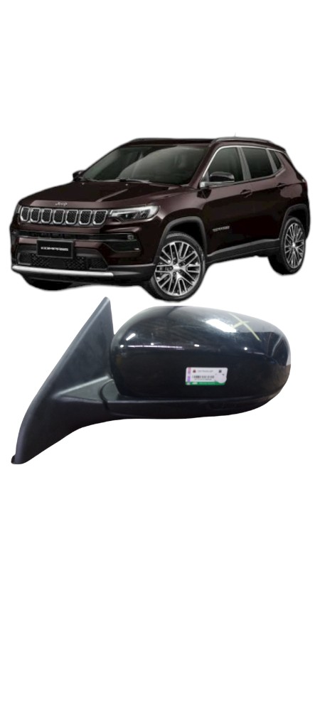 Retrovisor Esquerdo Luz Cortezia Sem Espelho Jeep Compass