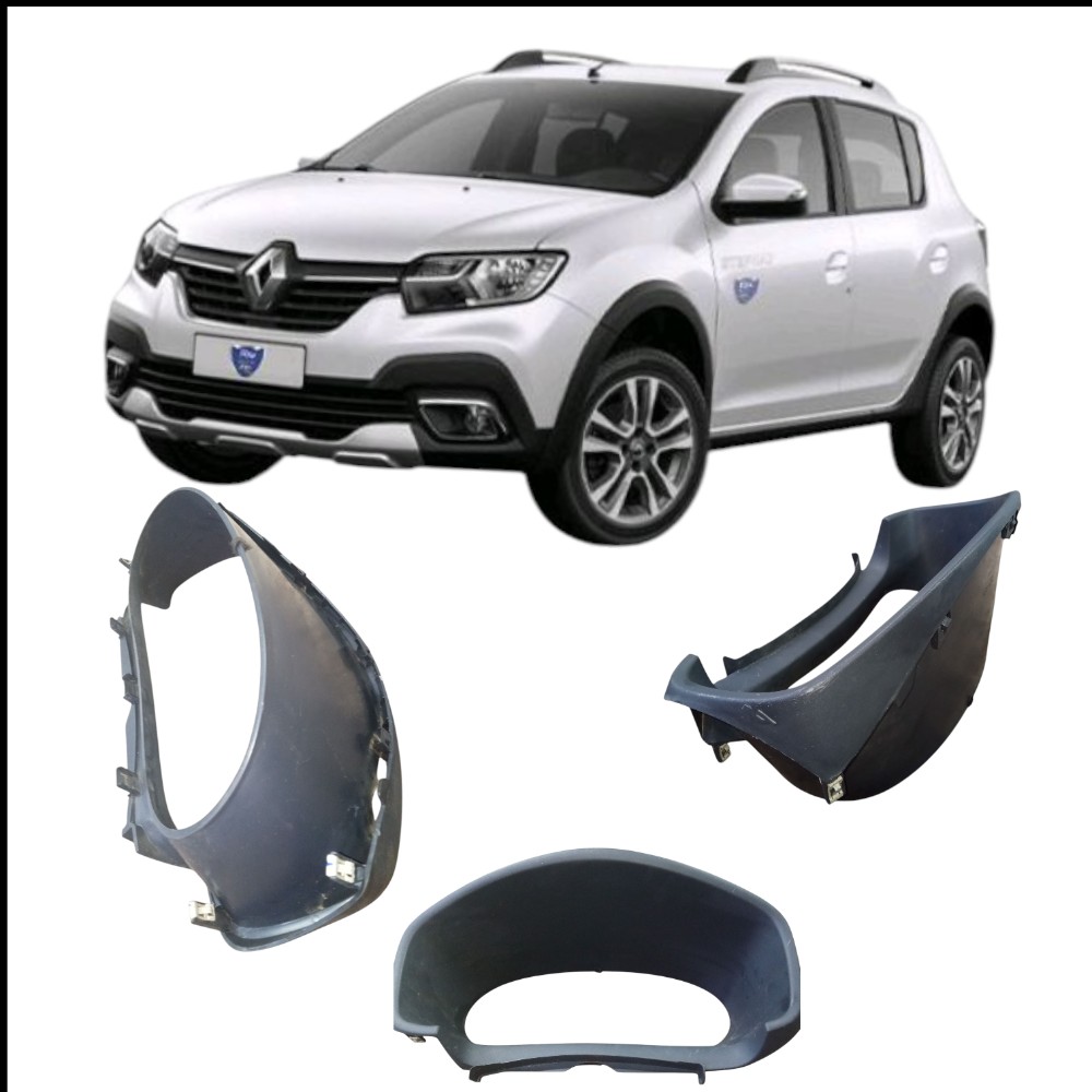 Moldura Acabamento Painel Borracha Logan Sandero 2015 A 2020