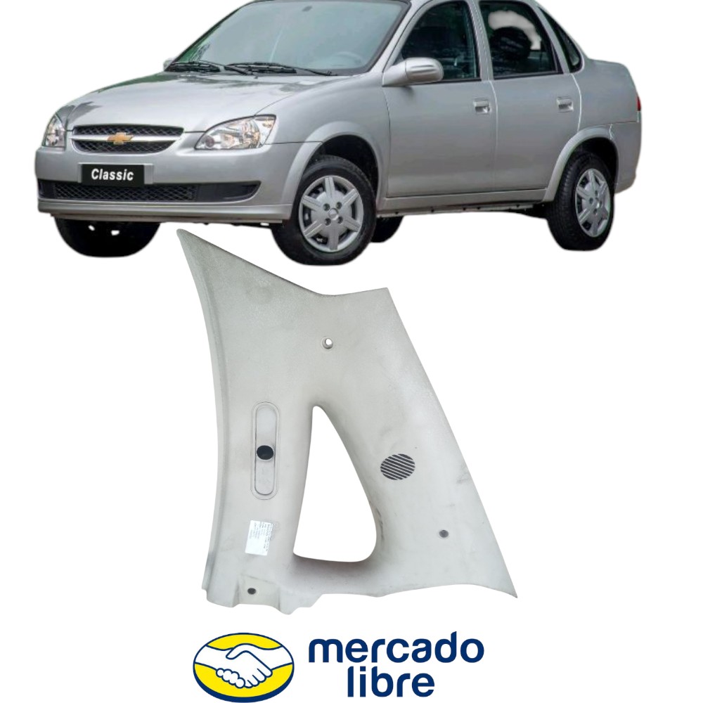Acabamento Moldura Coluna Traseiro Direito Classic Corsa Ls