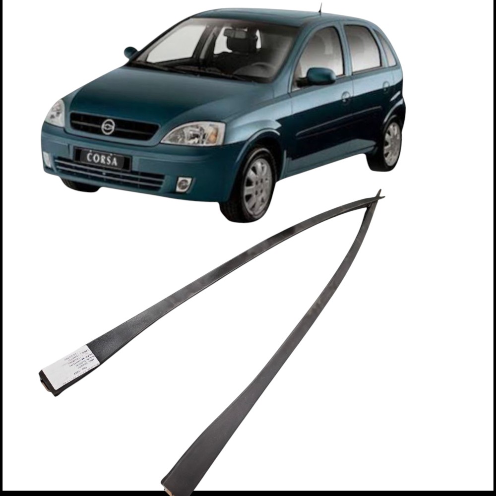 Par Pestana Externa Friso Dianteiro Corsa Meriva 2002 2016 Preto