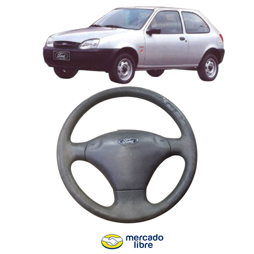 Volaante Fiesta 2000 Cx Usado Preto