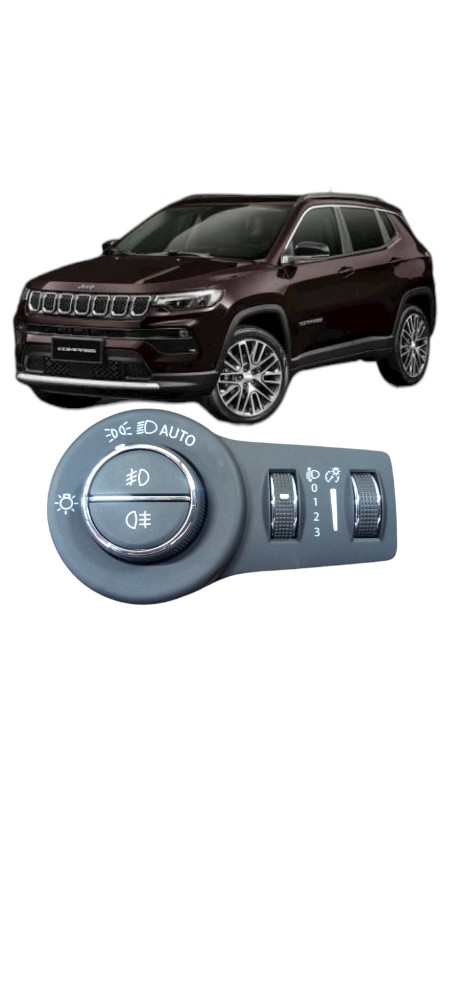Botao Farol Jeep Compass Commander Renegade 1.3 2022