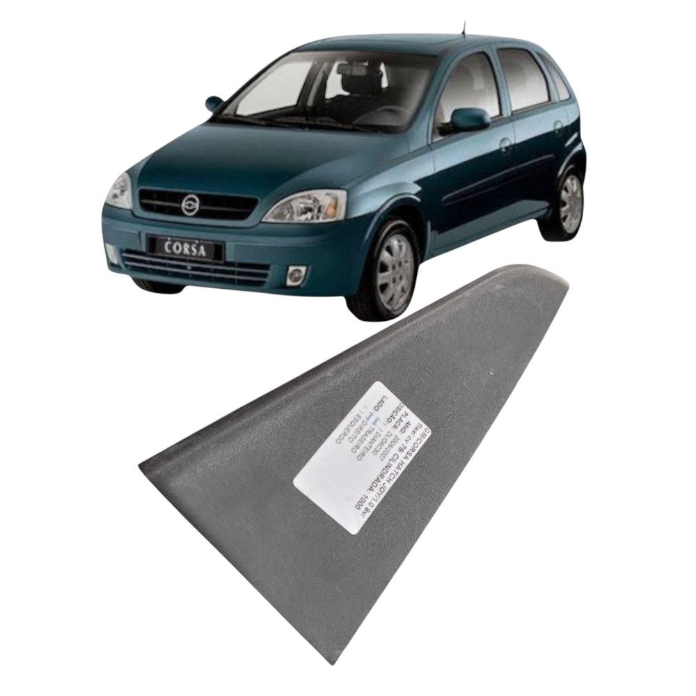 Moldura Porta Acabamento Interna Traseiro Corsa 2002 A 2008 Preto