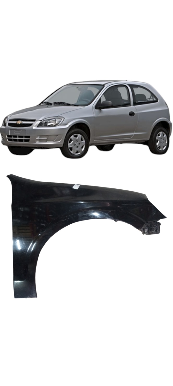 Paralama Dianteiro Direito Gm Celta Prisma 2007 A 2014
