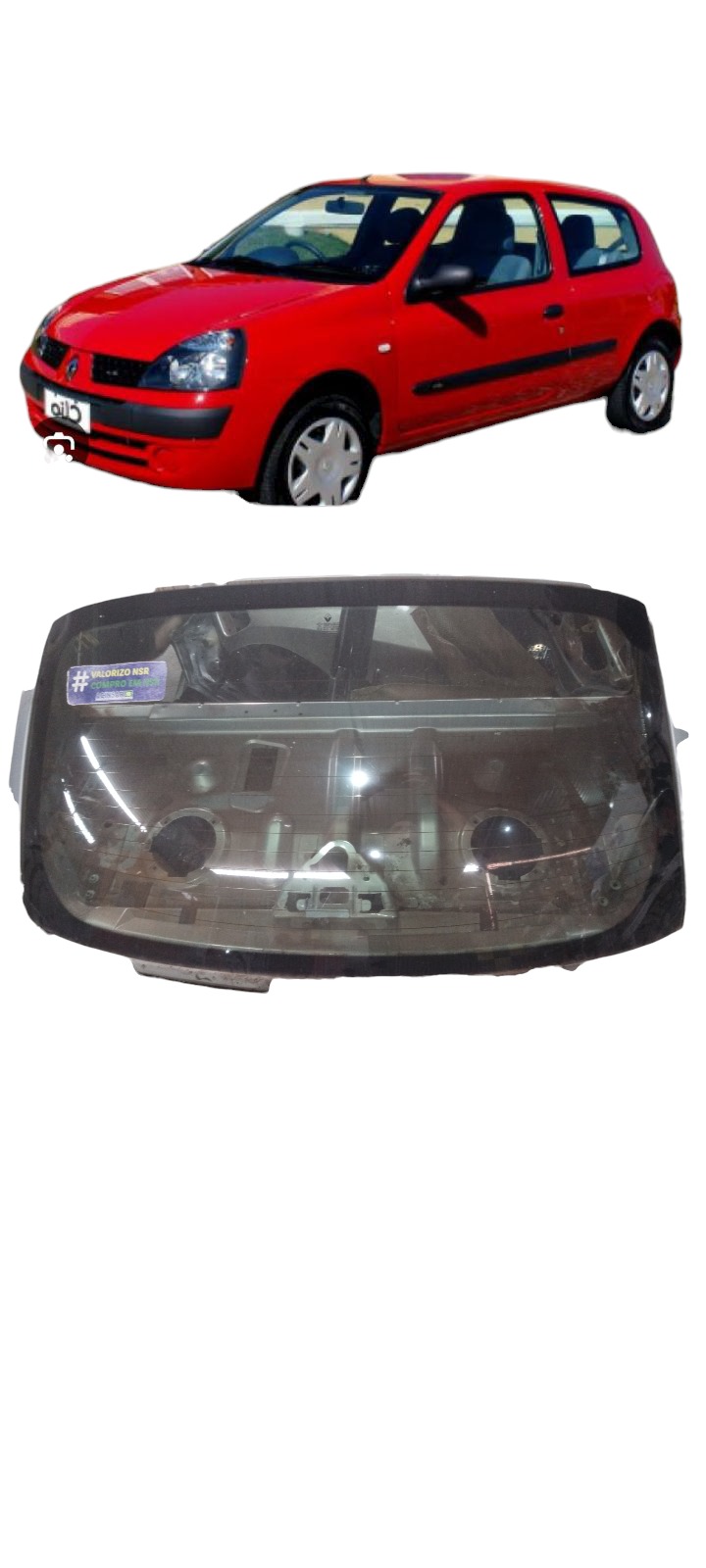 Vidro Vigia Renault Clio Sedan 1.0 2003 A 2004
