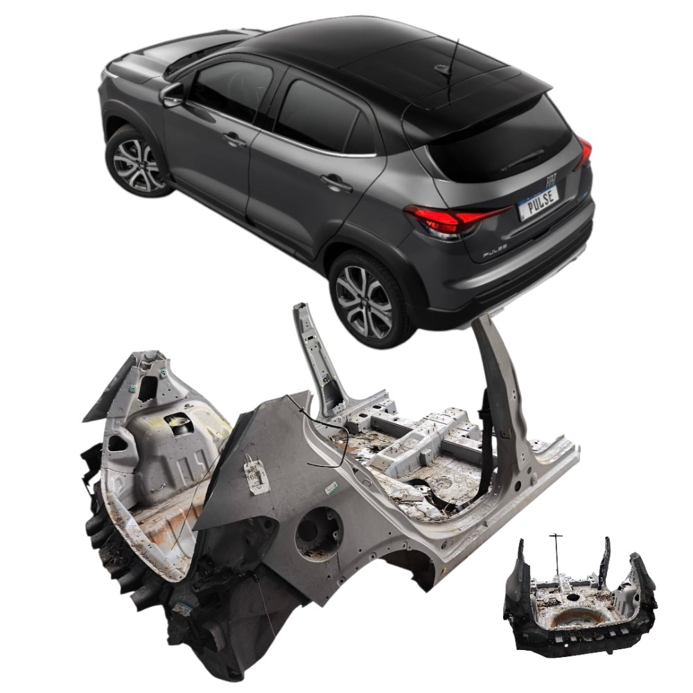 Painel Caixote traseiro fiat pulse 2022 com laterais