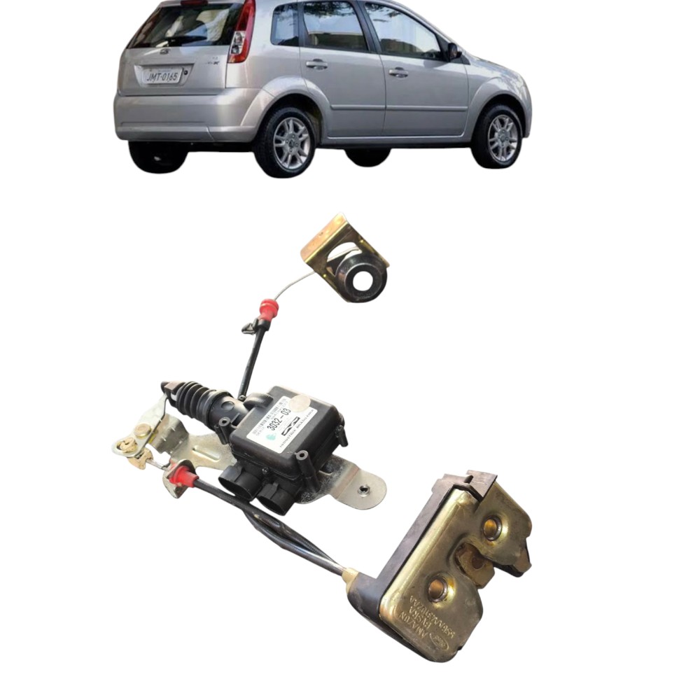 Kit Fechadura Fiesta Elétrica Motor  E Cabos E Miolo
