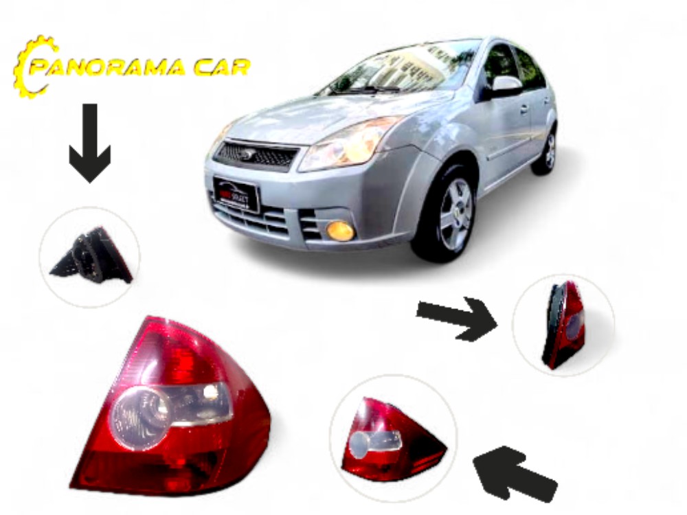 Lanterna L/d Fiesta Sedan 2005 A 2010 Vermelho