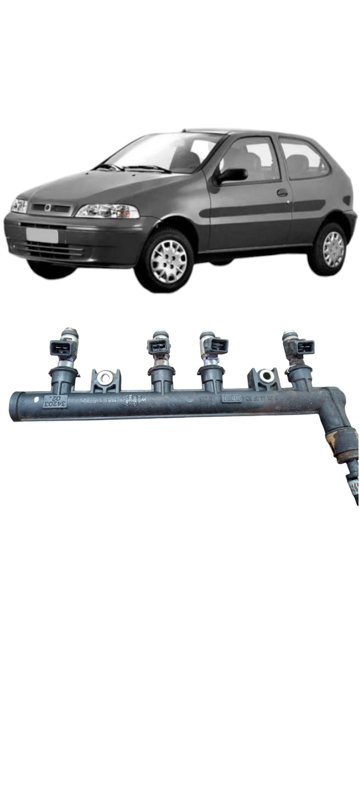 Flauta Bico Injetor Fiat Palio Fire 1.0 8v 2003 A 2004