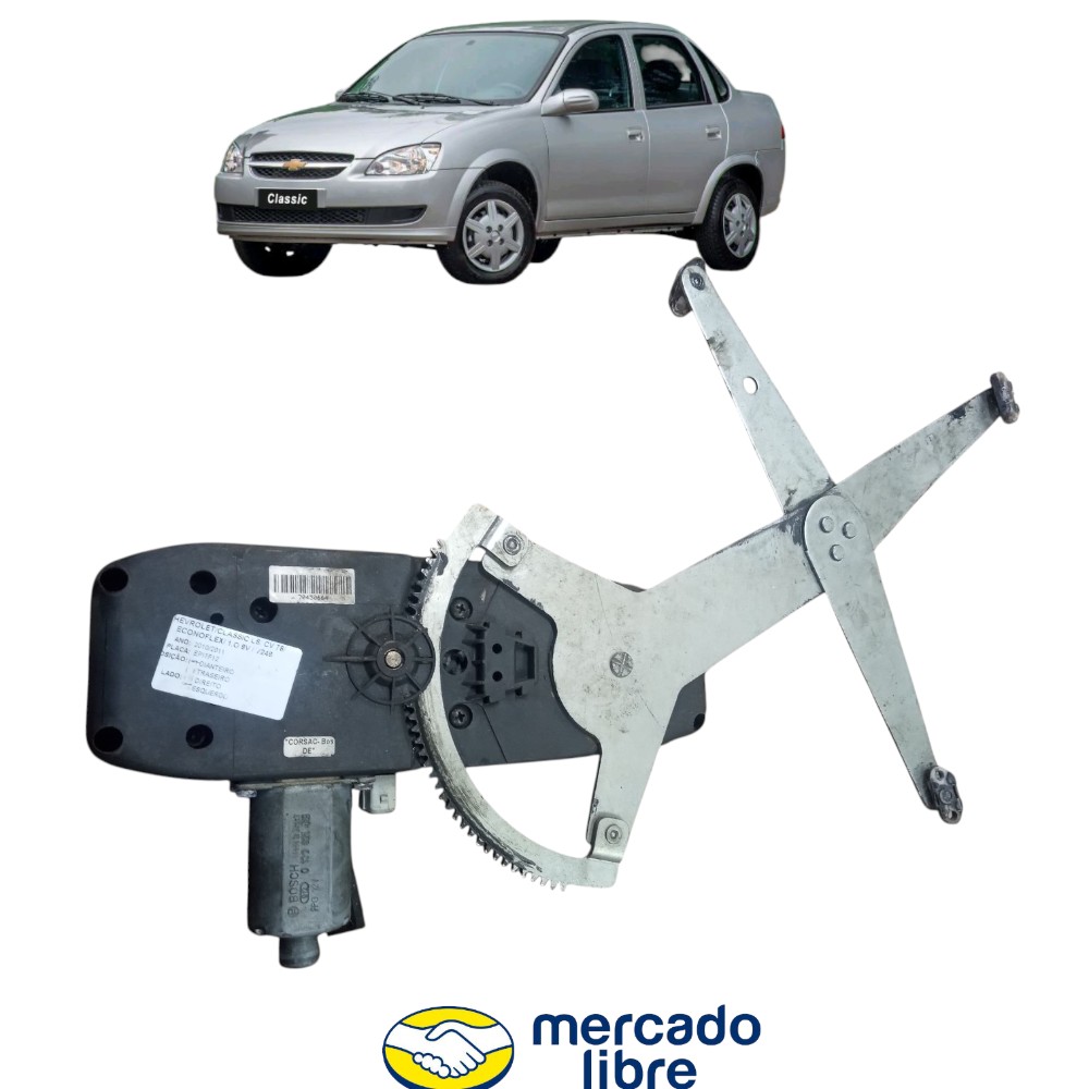 Máquina Vidro Dianteiro Direito Classic 2002 A 2016